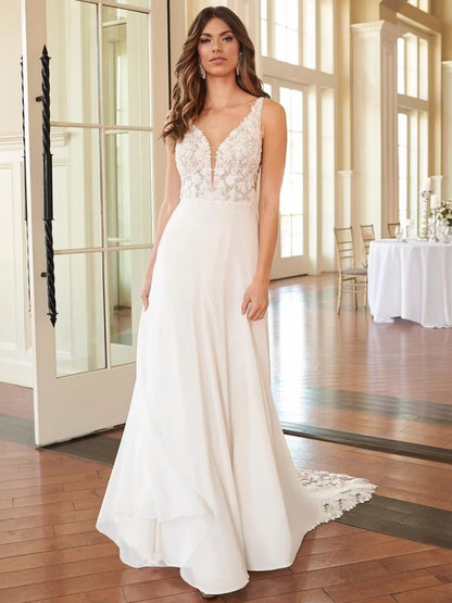 Lace Beach Wedding Dresses for Bride 2025 Mermaid Long Bridal Gowns Boho Wedding Gowns for Women